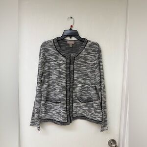 Chico's Black and Gray Women's Sweater Size 2